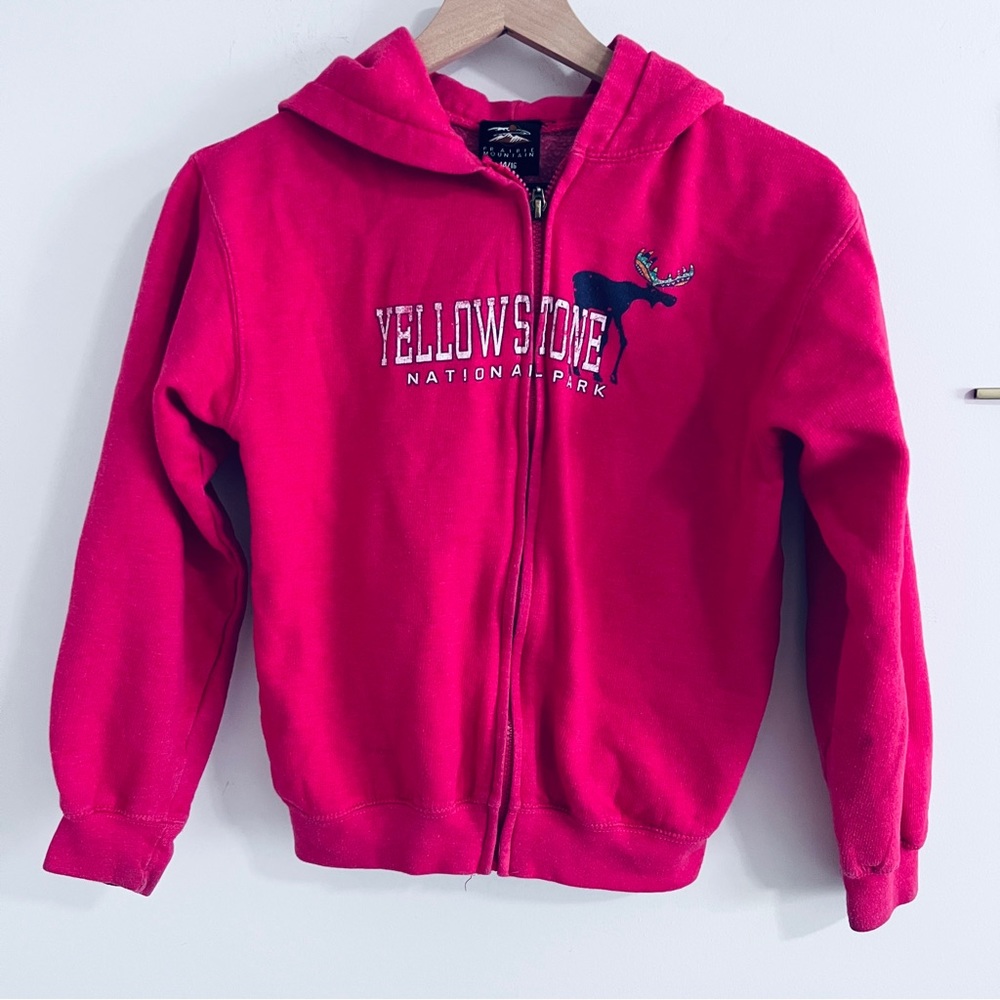 Yellowstone National Park Pink Zip Up Jacket